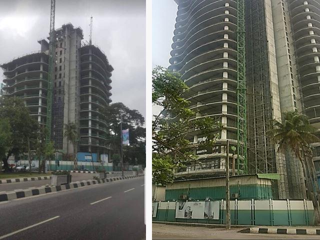 Side Views of Kaizen Twin Towers - In Progress