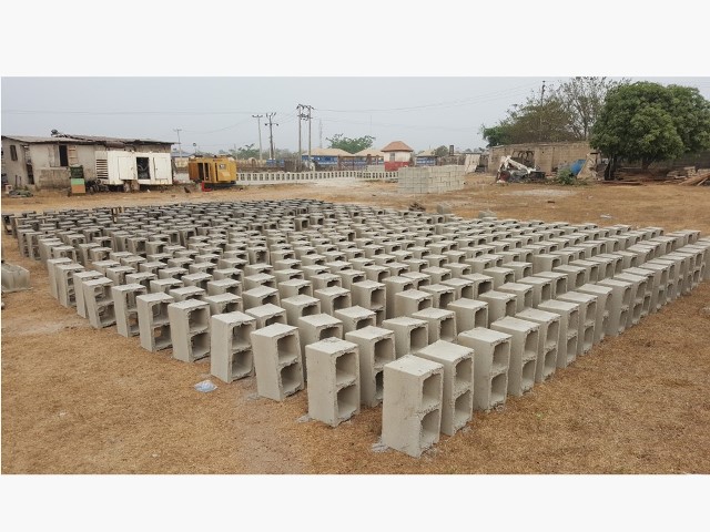 View of Curing Blocks